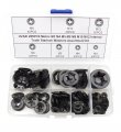Hvazi 285pcs Metric M3 M4 M5 M6 M8 M10 M12 Internal Tooth Starlock Washers Assortment Kit External Push Rings On