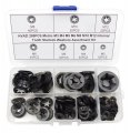 Hvazi 285pcs Metric M3 M4 M5 M6 M8 M10 M12 Internal Tooth Starlock Washers Assortment Kit External Push Rings On
