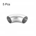 Uxcell Stainless Steel 304 Pipe Fitting Long Radius 90 Degree Elbow Butt-weld 7 8-inch Od 0 85mm Thick Size 5pcs