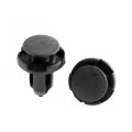 Uxcell 200 Pcs 19mm X 9mm Black Plastic Fender Rivet