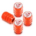Official Dodge Demon Glow In The Dark Tire Valve Stem Caps Red White Orange Set Of 4 Universal Fit For Cars Trucks And Suvs 0 6 