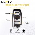 Ocpty 2 X Flip Key Entry Remote Control Fob Replacement For Bmw 535i Xdrive 550i Gt 740i 740ld 740li 11-15 267t-5wk49863 4