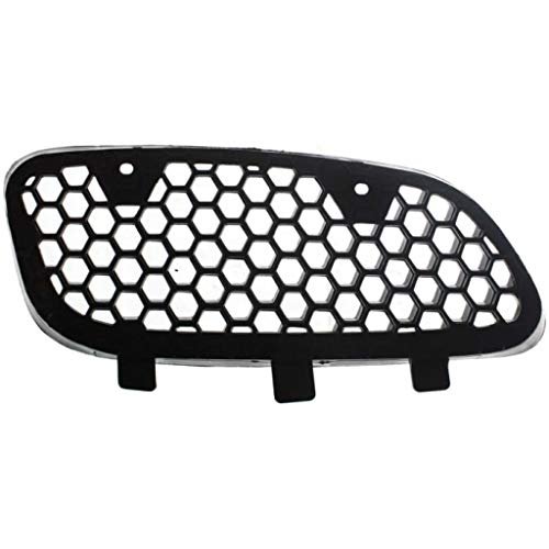 Pontiac Grand Prix Grille Assembly 1997 2003 Driver Side Textured Black Shell And Insert Plastic Gm1200472 10283641