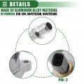 Motoforti Engine Coolant Thermostat Housing Assembly For Jeep Cherokee 2014-2021 Metal 816-194 Silver Tone
