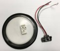 4pcs 4 Round 24 Diodes Red Red Pattern Surface Led Stop Turn Tail Truck Light With Grommet Pigtail 
