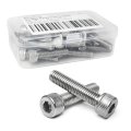 M6 1 0 X 45mm Socket Head Cap Screws 304 Stainless Steel A2 70 Allen Drive Bright Finish Full Machine Threads 25 Pieces 