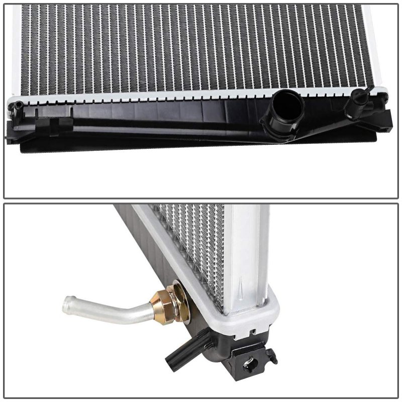 Dna Motoring Oem-ra-2891 Factory Style Aluminum Core Radiator For 06- Rav4 At6-3 8 W X 15-13 16 H 7 8 D 1-1 2 Inlet 2 Outlet