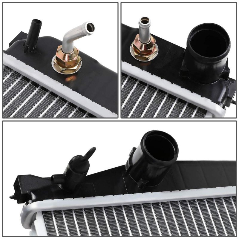 Dna Motoring Oem-ra-2891 Factory Style Aluminum Core Radiator For 06- Rav4 At6-3 8 W X 15-13 16 H 7 8 D 1-1 2 Inlet 2 Outlet