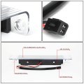 Rear High Mount Chrome Housing Red Led 3rd Third Tail Brake Light Lamp Compatible With Chevy Express Gmc Savana 03-17