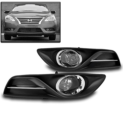 Bumper Chrome Fog Lights Lamp W Bulb Harness For 15 Sentra Fes Fesv S Sl Sv