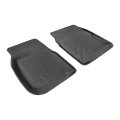 2pcs Floor Mats Black Tpe Replacement For Bronco F150 1980-1996 F250 F350 1980-1997