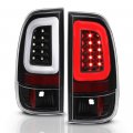 Acanii For 1997-2003 Ford F150 99-07 F250 F350 F450 Sd Black Housing Led Tube Tail Lights Brake Lamps Left Right