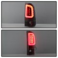 Acanii For 1997-2003 Ford F150 99-07 F250 F350 F450 Sd Black Housing Led Tube Tail Lights Brake Lamps Left Right