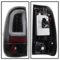 Acanii For 1997-2003 Ford F150 99-07 F250 F350 F450 Sd Black Housing Led Tube Tail Lights Brake Lamps Left Right
