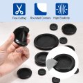 6pcs Rubber Grommets 2-6 8 70mm Drill Hole 2-1 4 60mm Id Double Sided Plugs Ring Gasket For Firewall Cable Wire Protecting