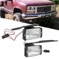 1 Pair Bumper Fog Light Assembly Driver And Passenger Side W Bracket Wiring Replacement For C1500 K1500 1988-2000 16524928 