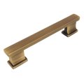 Cosmas 25 Pack 702-4bab Brushed Antique Brass Contemporary Cabinet Hardware Handle Pull 4 Inch 102mm Hole Centers 
