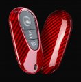 Genuine Carbon Fiber For Mercedes Benz Eqs450 Key Fob Cover Case Eqe350 S580 C300 C-class S-class G-class E-class 2020-2023