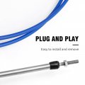 Marine 33c Throttle Shift Remote Control Box Cable For Yamaha Outboard Engine Boat Motor Steering System Blue 14ft 2 Pieces