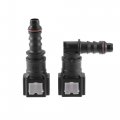 X Autohaux 2 Set 1 4 6 3mm Sae To 5 16 8mm Nylon Fuel Line Hose Quick Release Connector Disconnect Straight 90 Degree