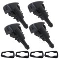 Multi-vehicle Washer Nozzle Set 2-pack For Chrysler 300 Dodge Charger M-agnum 2005-2010 R-am 1500-5500 2009-2024 
