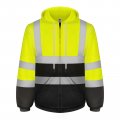 Tccfcct High Visibility Hoodie For Men Women Class 3 Hi Vis Sweatshirts With Zipper Reflective Safety Jackets Construction 