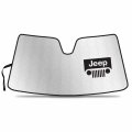Ipick Image Made For Jeep Grand Cherokee 2014 To 2021 Custom Fit Silver Reflective Bubble Roll-up Auto Windshield Sun Shade