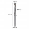 Uxcell Cemented Carbide Twist Drill Bits 4 2mm Metal Cutter For Stainless Steel Copper Aluminum Zinc Alloy Iron 2 Pcs