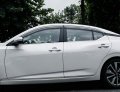 Vesul Outside Mount Tape-on Polycarbonate Rain Guards Window Visors Compatible With Nissan Sentra 2020 Wind Deflector Shield