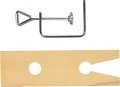 Se Wooden Steel V Slot Bench Pin And Clamp For Detailed Work Hobbyists Jewelers Craftsmen Jt873vc 