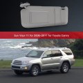 Sun Visor Left Driver Side Gray For Toyota Camry 2006 2007 2008 2009 2010 2011 Direct Fit Reliable Replacement Adjustable