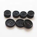 Yahoga 22 Pieces Set Real Horn Buttons For Blazers Suits 24l 32l Black Buffalo Blazer Bulk-15mm 20mm Color 
