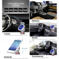 Mobile Phone Holder Zinc Alloy For Car 360 Free Rotation Strong Viscosity Magnetic Universal Stents Diamond Cell Silver