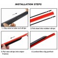 4pcs Car Vehicle Insert Rubber Silicon Refill Strip Wiper Blade 8mm 14 16 17 18 19 20 21 22 24 26 28 Color Silicon Size Inch