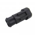 10 Sets Kit 2 Pin Auto Amp Superseal 1 5 Series Male Connector Waterproof Plug 282104-1