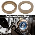 Uxcell 4 Pcs Universal 3 5 Inch Speaker Subwoofer Mounting Spacer Rings Solid Wood Beige