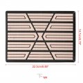 X Autohaux Universal Car Truck Floor Mat Carpet Heel Pad Plate Foot Pedal Rest Footrest