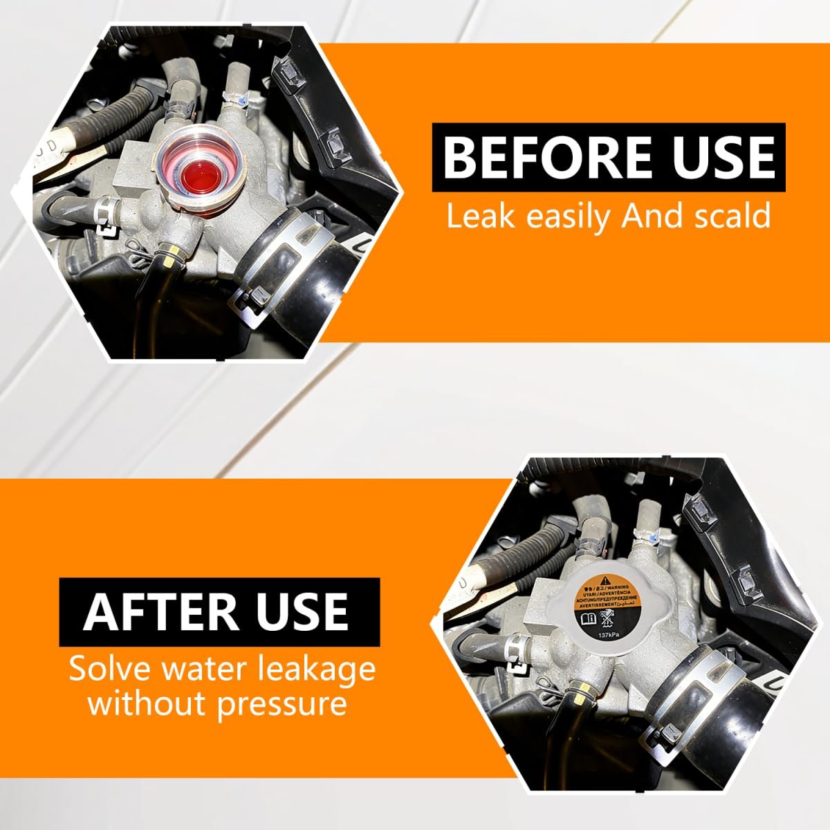 2 Pack Radiator Cap Assembly For Nissan Replace 21430-8991a 21430-8997a 6l2z8100ac 137kpa 1 3