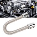 Stainless Steel Radiator Hose 24in Efficient Cooling Coolant Kit For Neck Most Vehicles Silver