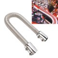 Stainless Steel Radiator Hose 24in Efficient Cooling Coolant Kit For Neck Most Vehicles Silver