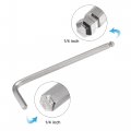 Uxcell 1 4 Ball End Hex Key Wrench L Shaped Long Arm Cr-v Repairing Tool
