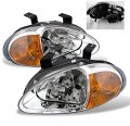Honda Del Sol Crystal Headlight Corner Chrome 