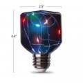 Feit Electric Fy Sq 1w Decorative Fairy Rgb Magical Glow Square Clear Led Light Bulb 4 H X 2 5 W D Multi-color