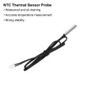 2 Pcs 10k Ntc Thermal Sensor Probe Stainless Steel Sensitive Temperature 15 7 Inch Digital Thermometer Extension Cable Temp