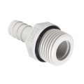Uxcell Pvc Barb Hose Fitting Connector Adapter 10mm Or 25 64 Barbed X G1 2 Male Pipe 10pcs