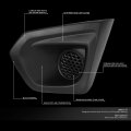 Auto Dynasty Pair Factory Fitment Front Bumper Fog Light Bezel Covers Replacement For 12-14 Subaru Impreza Matte Black