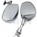 Xkh Group Mini Mirrors For Honda Cbr 600rr Kawasaki Ninja 636 Zx6r Yamaha Yzf R6 R1 Chrome