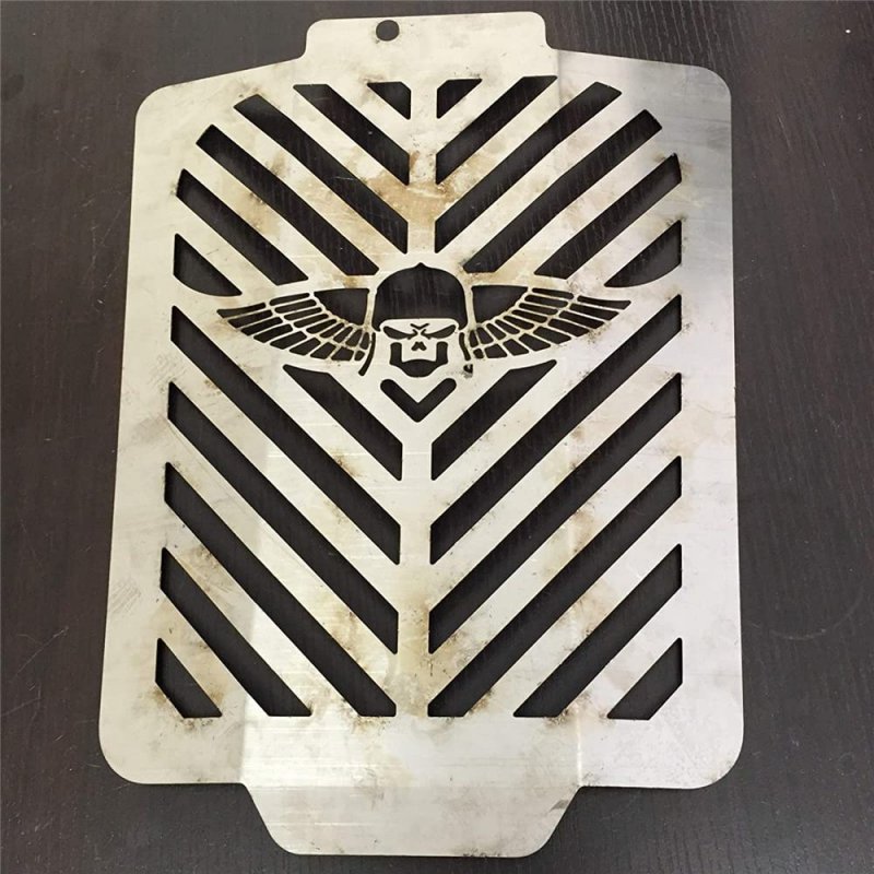 Skull Wing Radiator Grille Guard Cover Protector For 2006 2013 Suzuki Boulevard M109 Chrome Stainless Steel Mt298 07 Cs