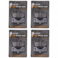 Niche Brake Pad Set For Kawasaki Ninja Zx6r Zx12r Zx9r Suzuki Hayabusa 59302-33860 Front Semi-metallic 4 Pack