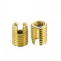 Uxcell Self Tapping Threaded Inserts M5 M8x10mm 45 Carbon Steel Repairing Nuts 40pcs